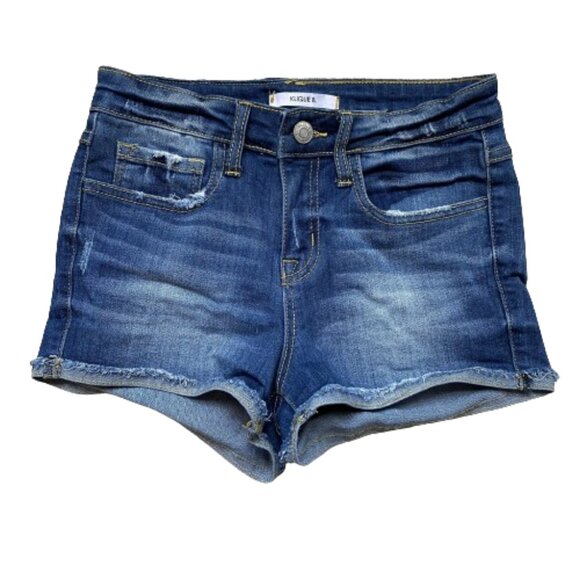 Klique B Pants - Klique B Distressed Denim Shorts